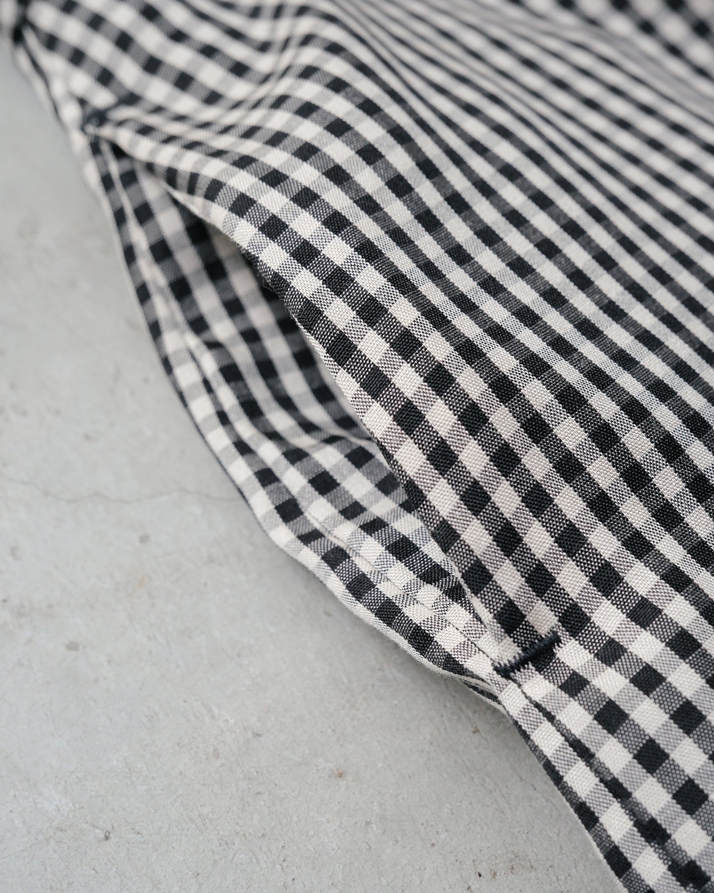 Checked wide leg pants