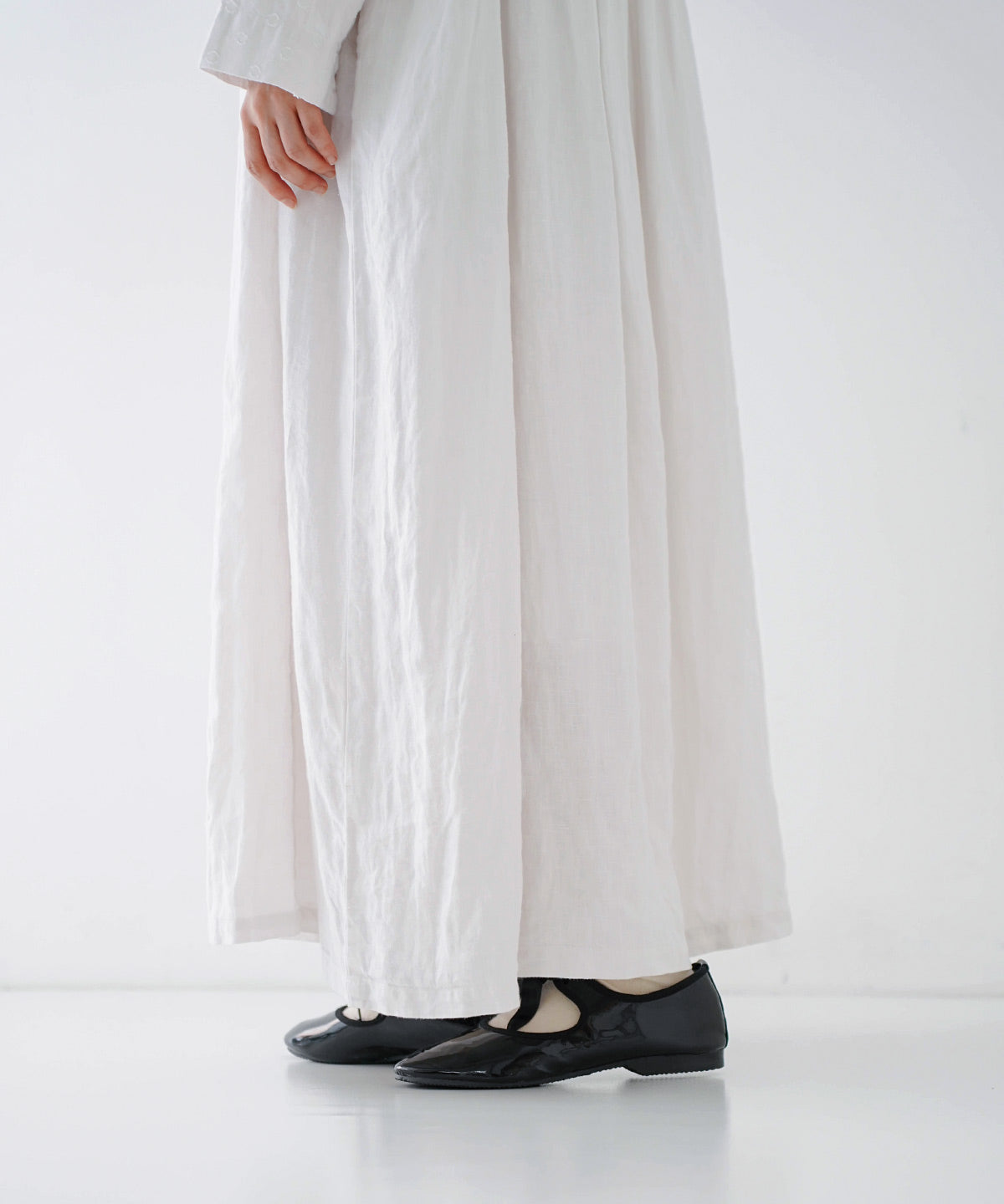 Linen Dot Jacquard Dress