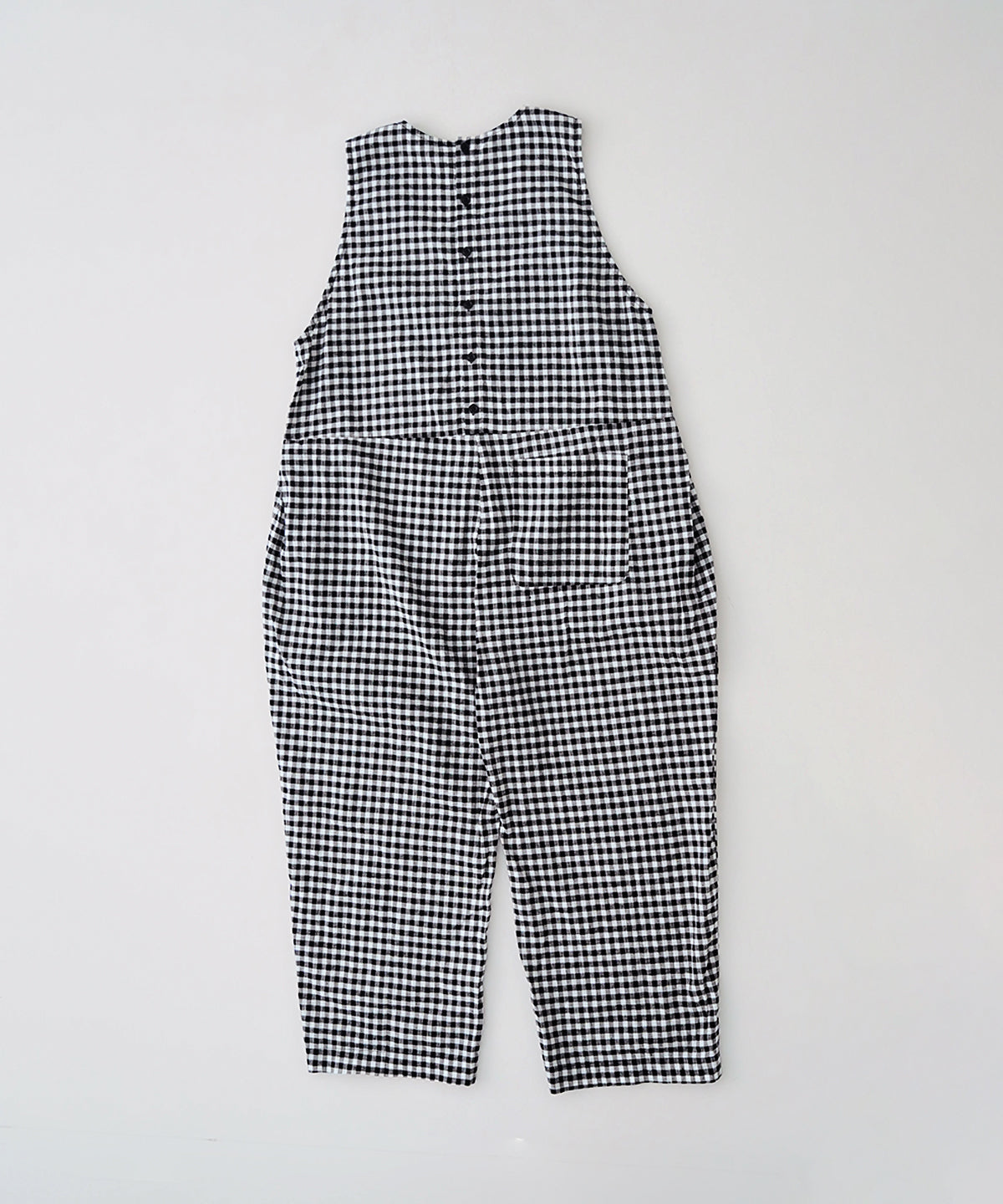 nest Robe | Linen Cotton Check Salopette
