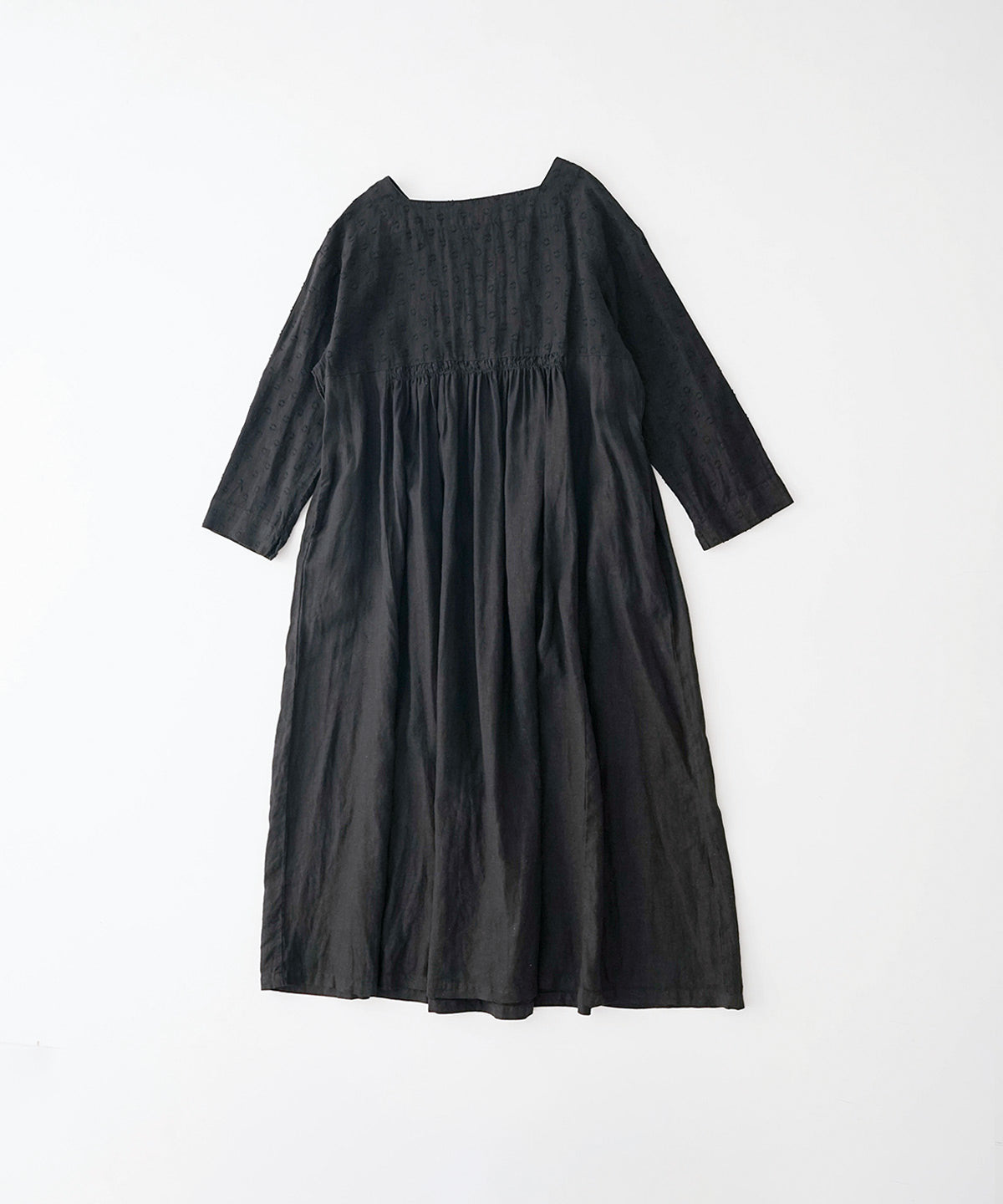 Linen Dot Jacquard Dress