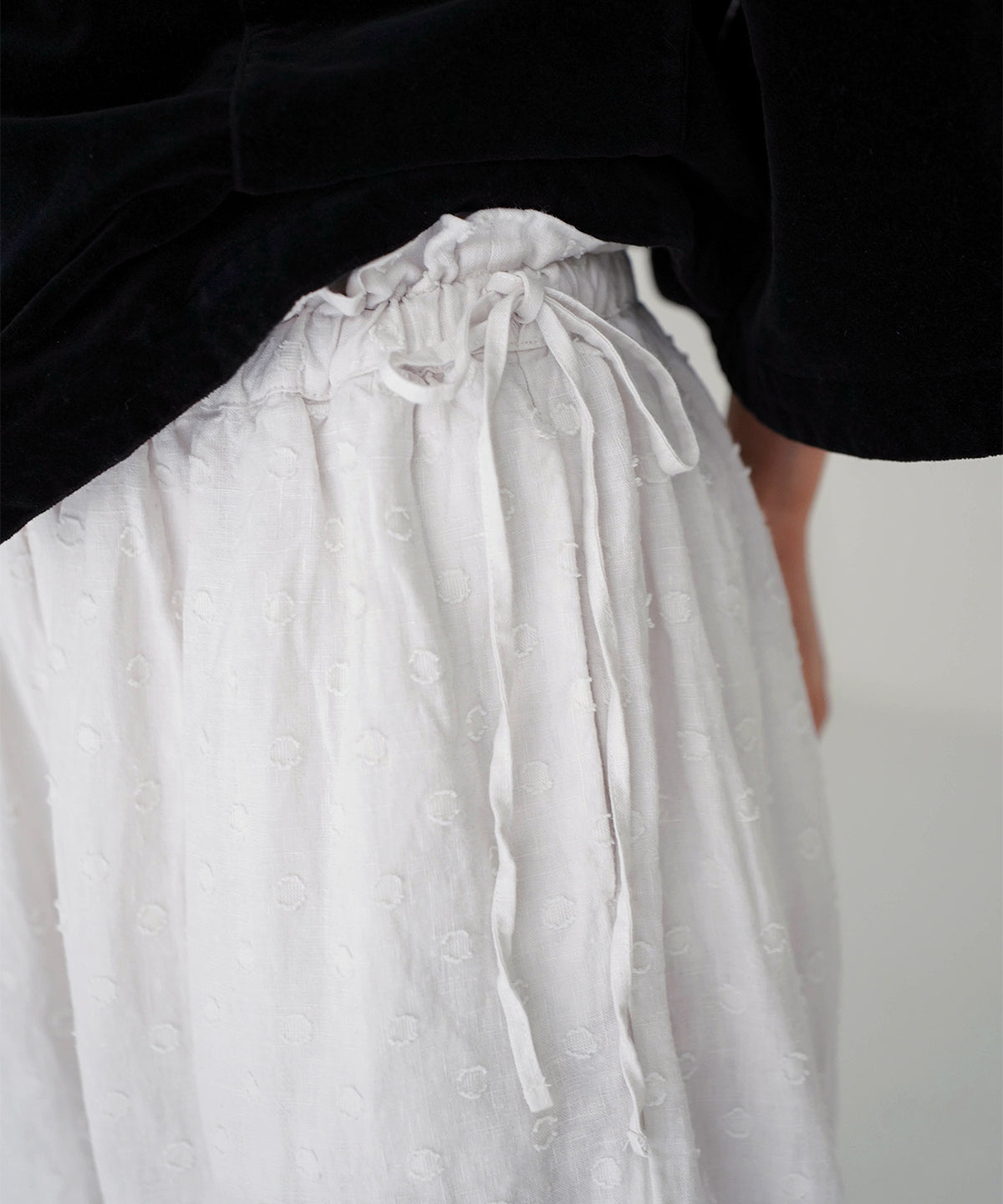 Linen Dot Jacquard Pants