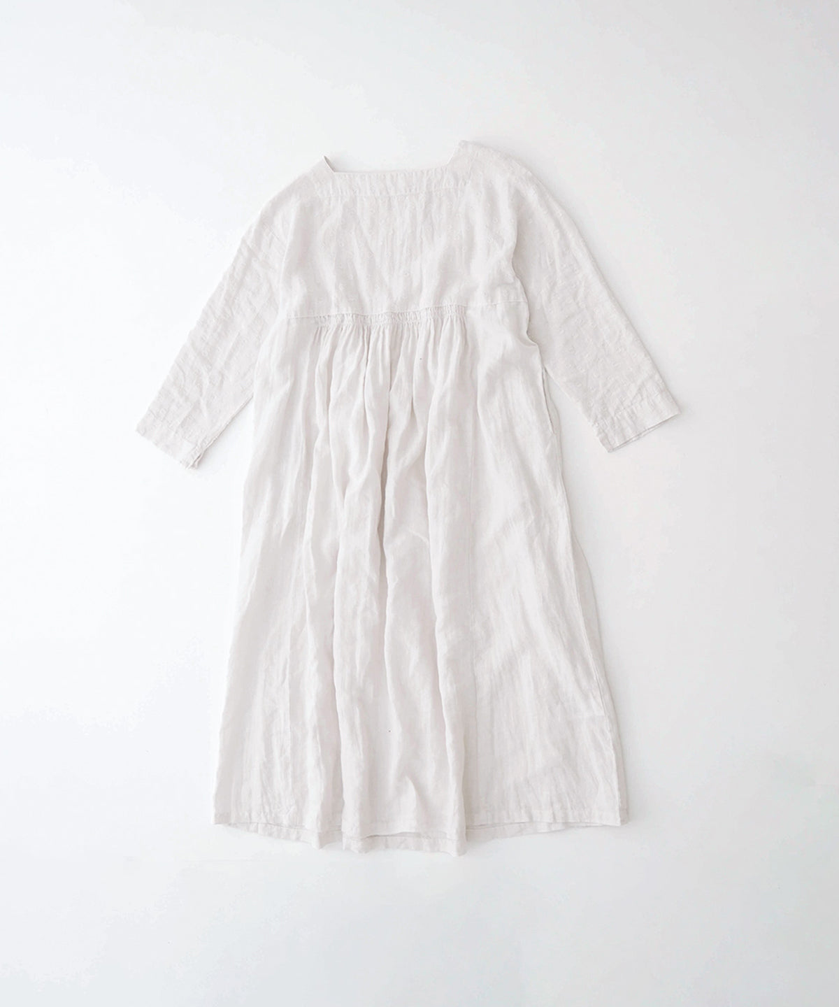 Linen Dot Jacquard Dress