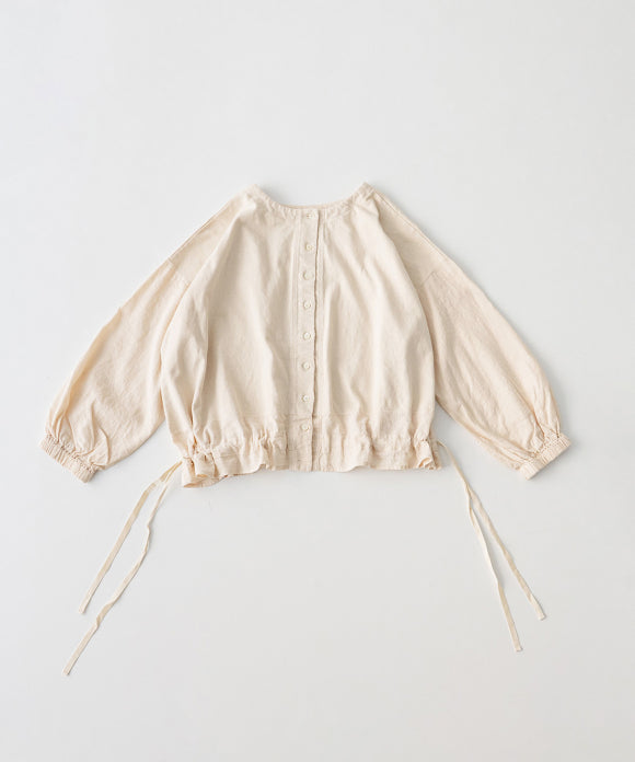 (Upcyclelino) Cotton Linen Omi-zarashi Two-way Tops