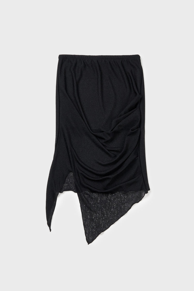 knotted shirring skirt