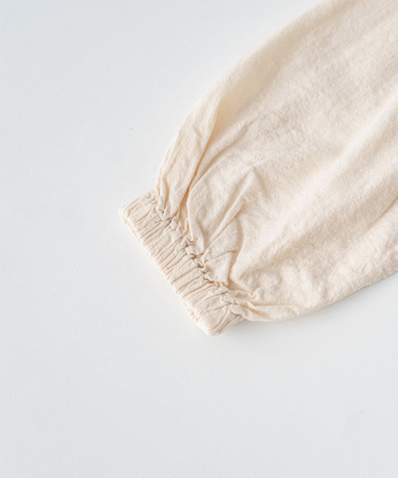 (Upcyclelino) Cotton Linen Omi-zarashi Two-way Tops