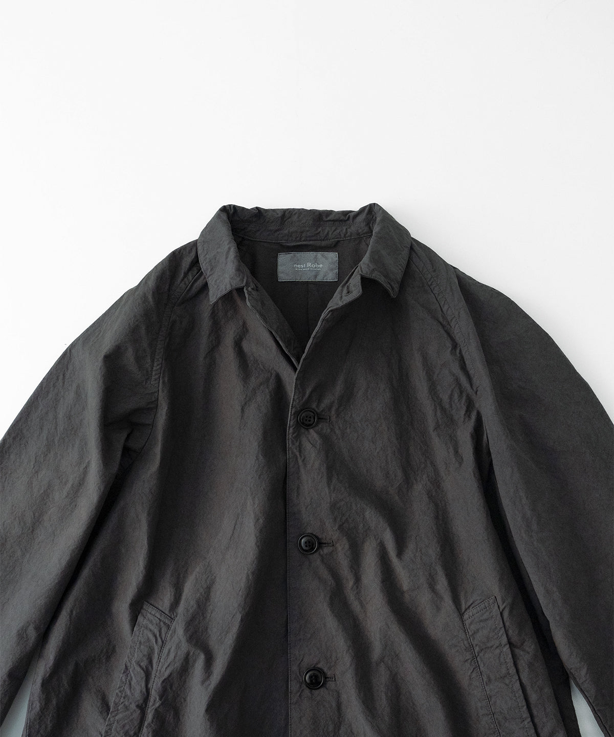 Super Water Repellent Supima Cotton Topcoat (Charcoal Gray)