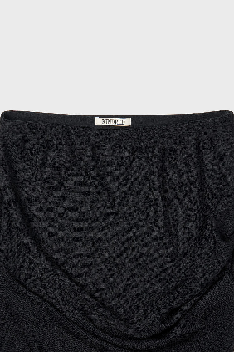 knotted shirring skirt
