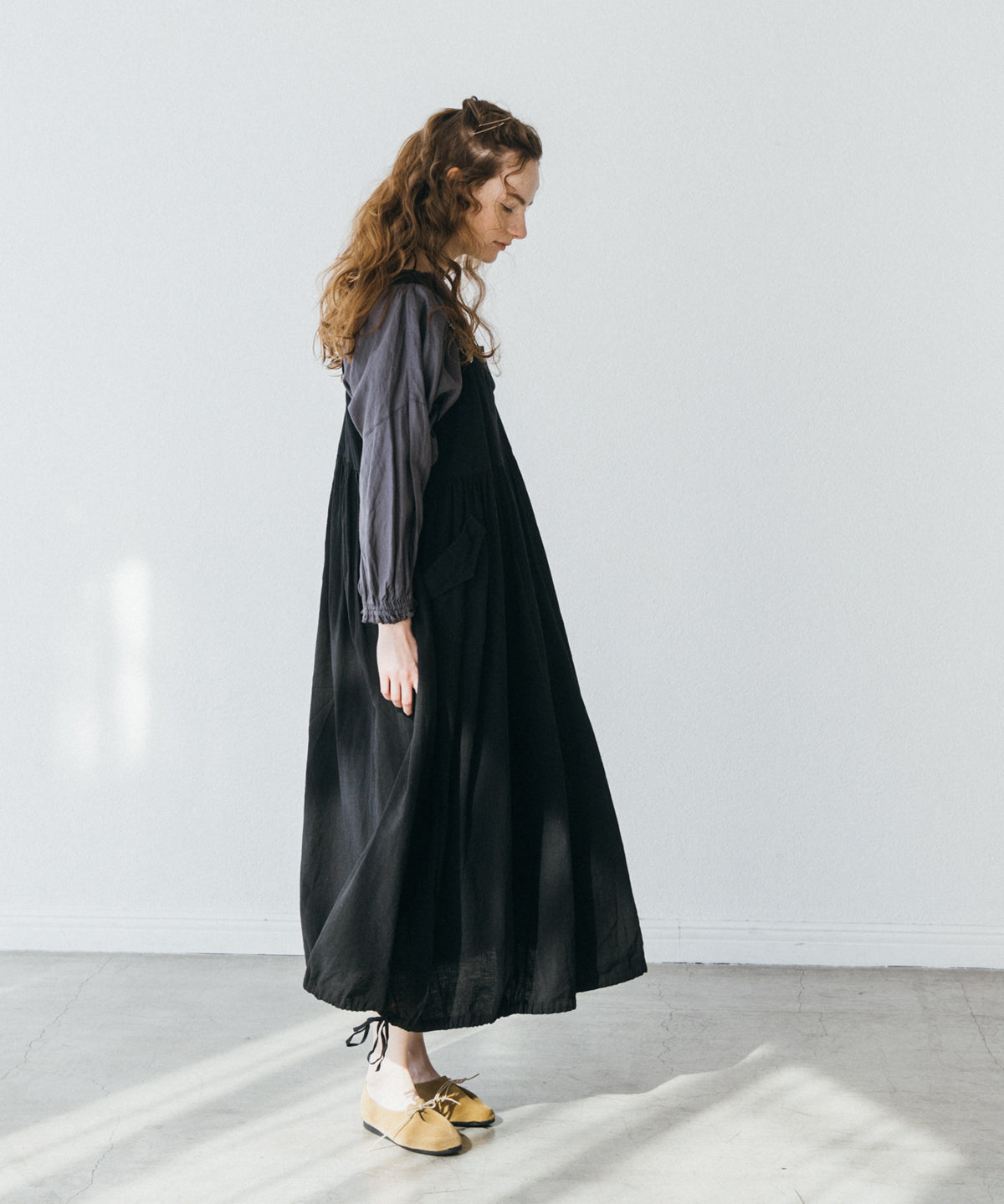 Chino combination overalls dress