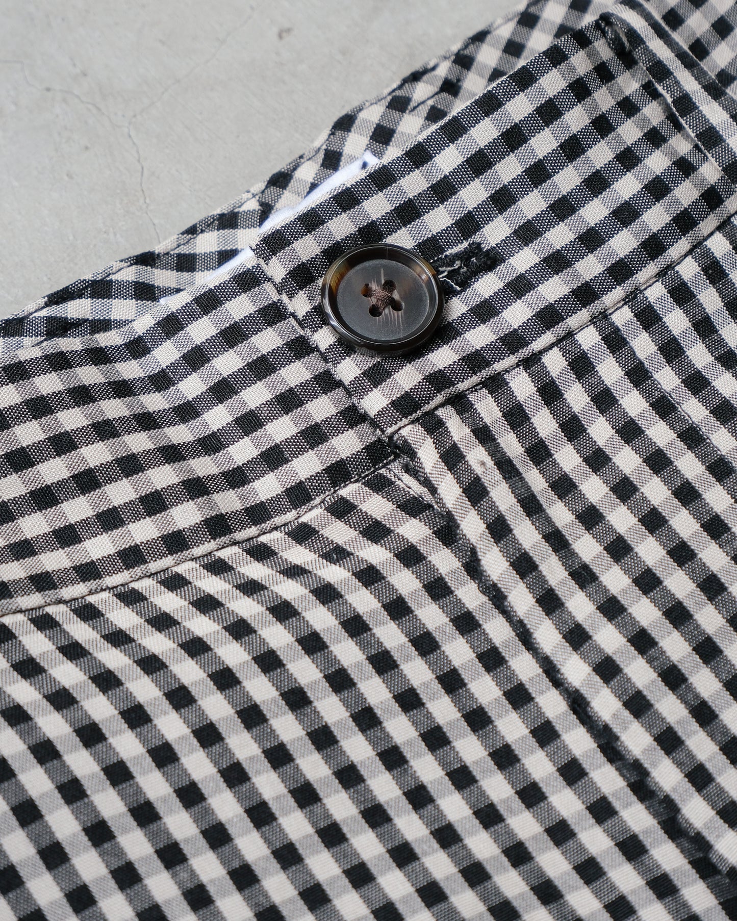 Checked wide leg pants