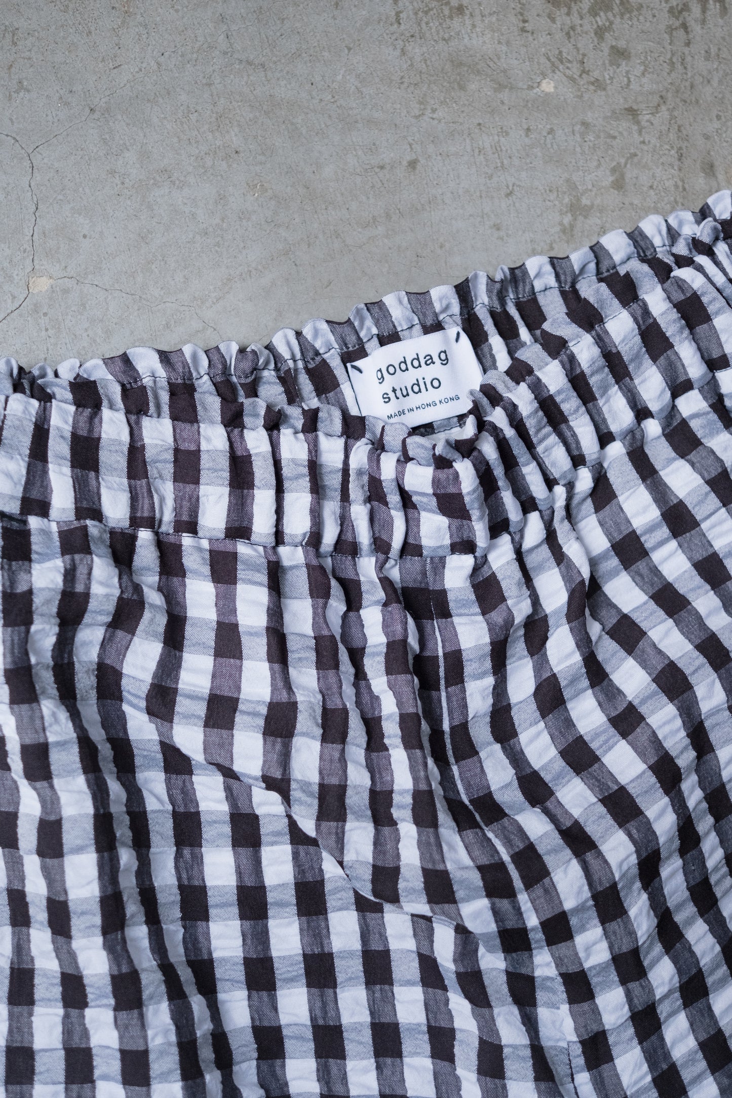 God Dag Gingham check tailor pants