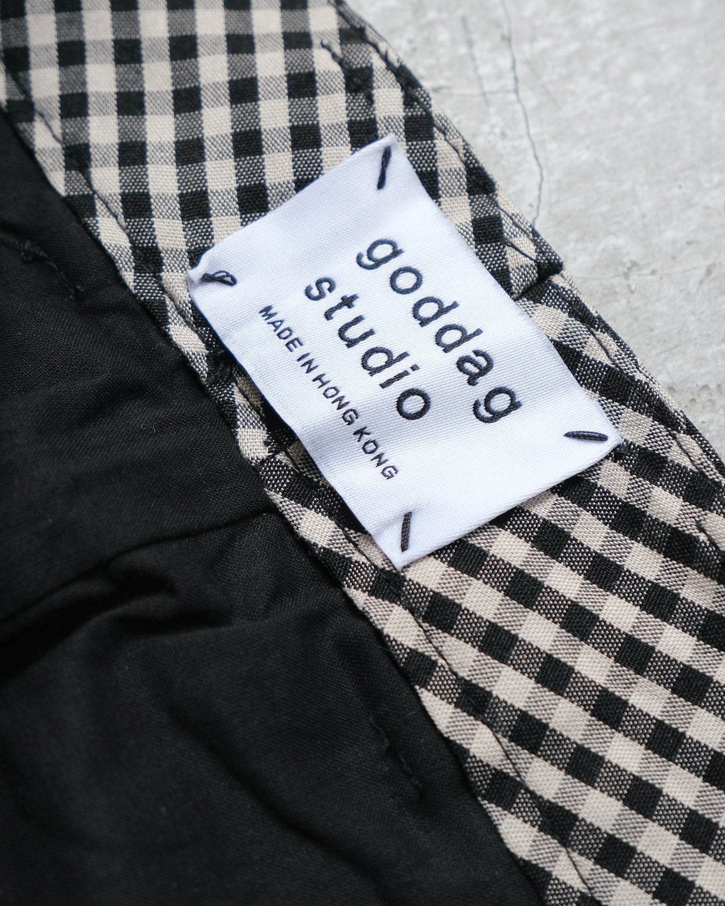 Checked wide leg pants