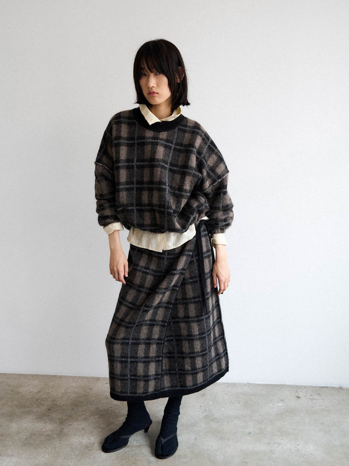 COPERTA Skirt - Black/Taupe