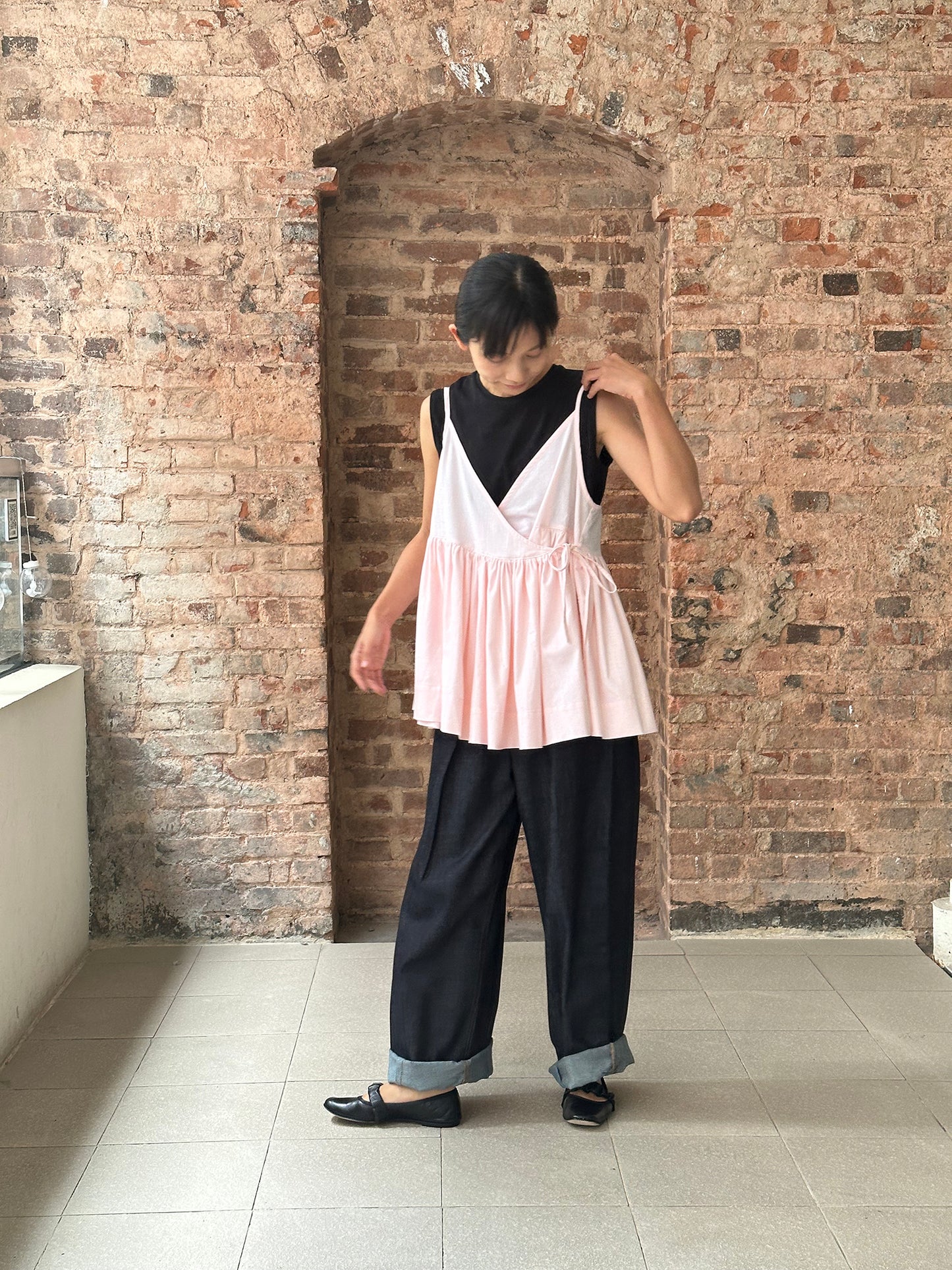 God Dag Wrap Top (Pink)