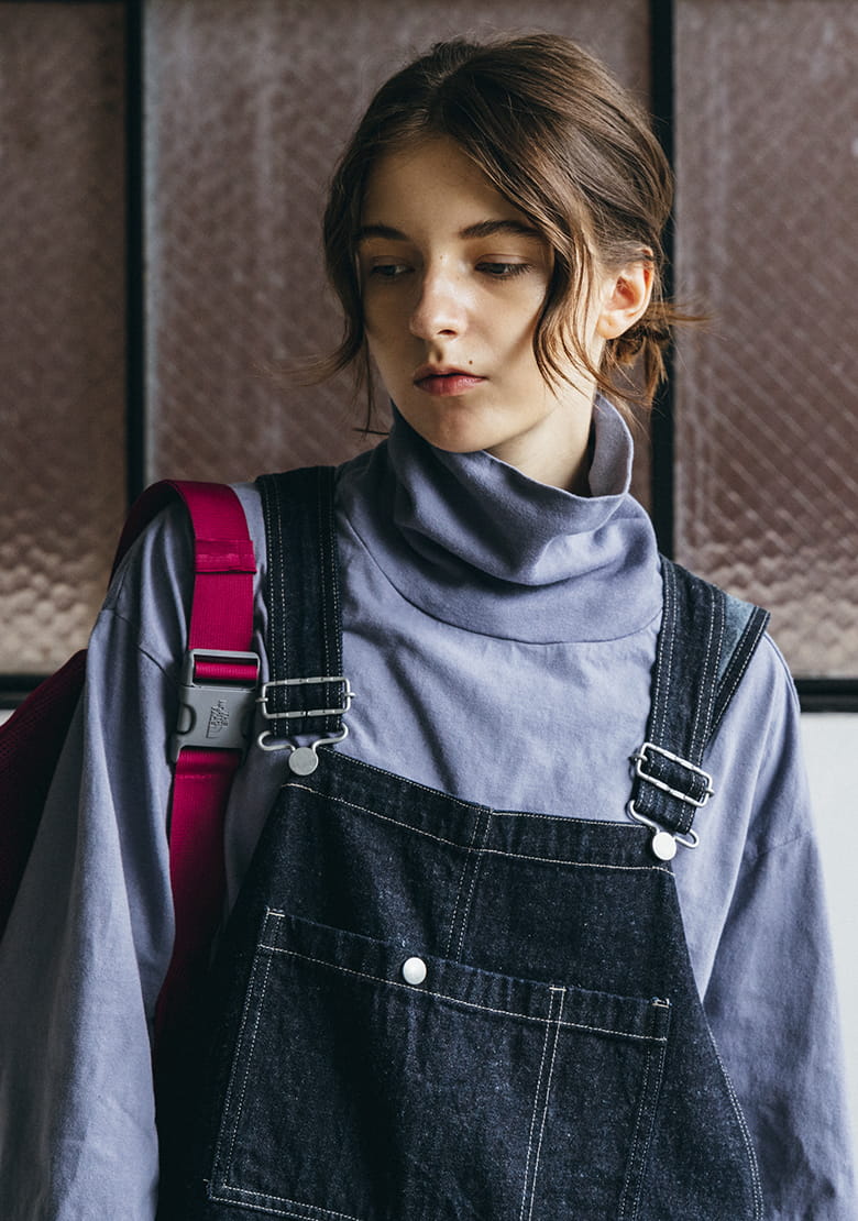 nest Robe | Navy Cotton Linen Denim Overalls