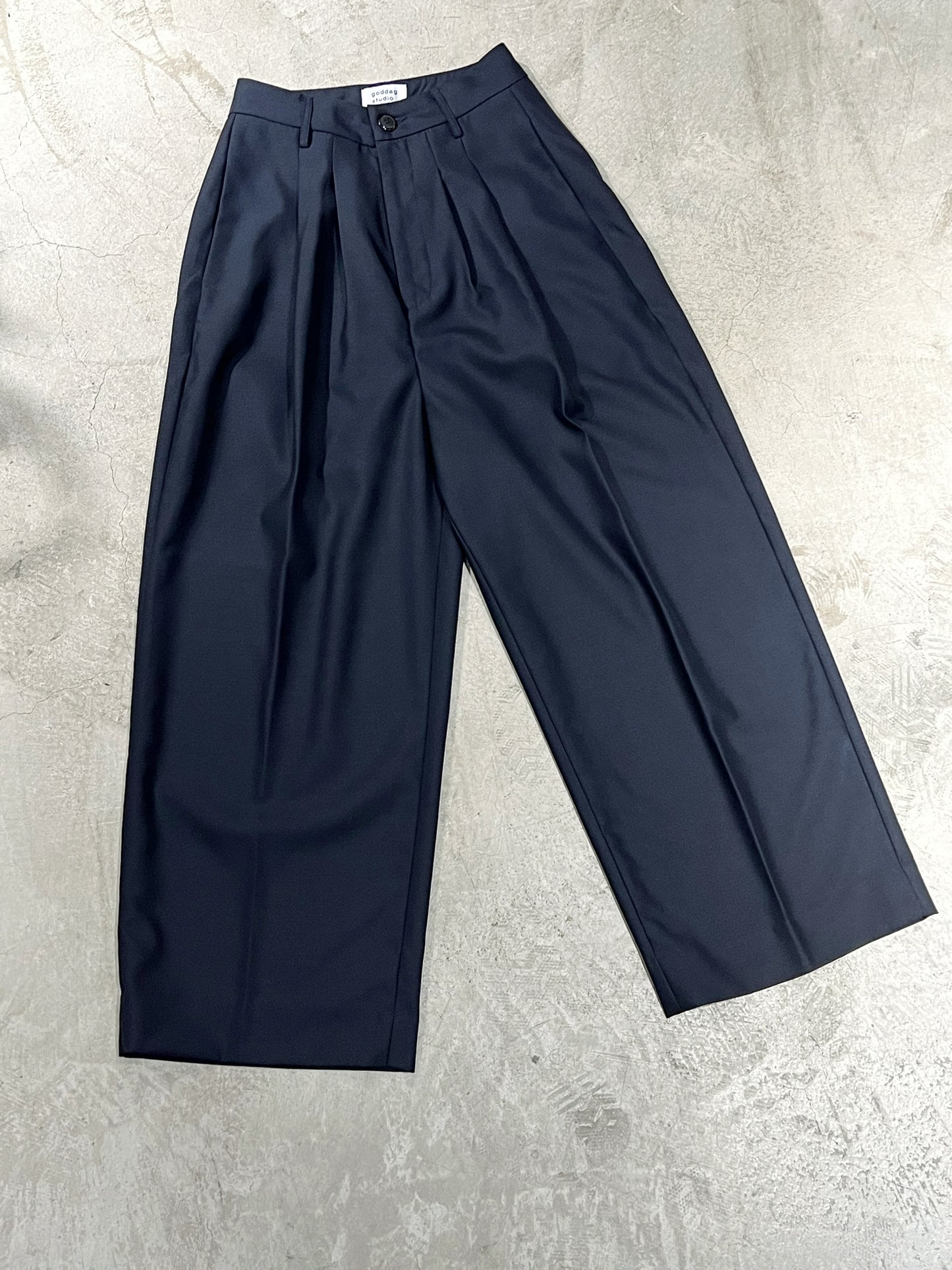 God dag loose cut tailor pants