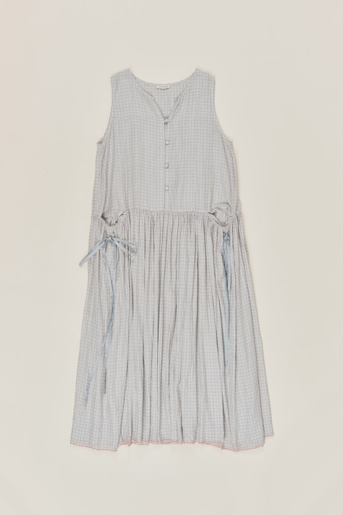 Poppy grey chateau checked dress