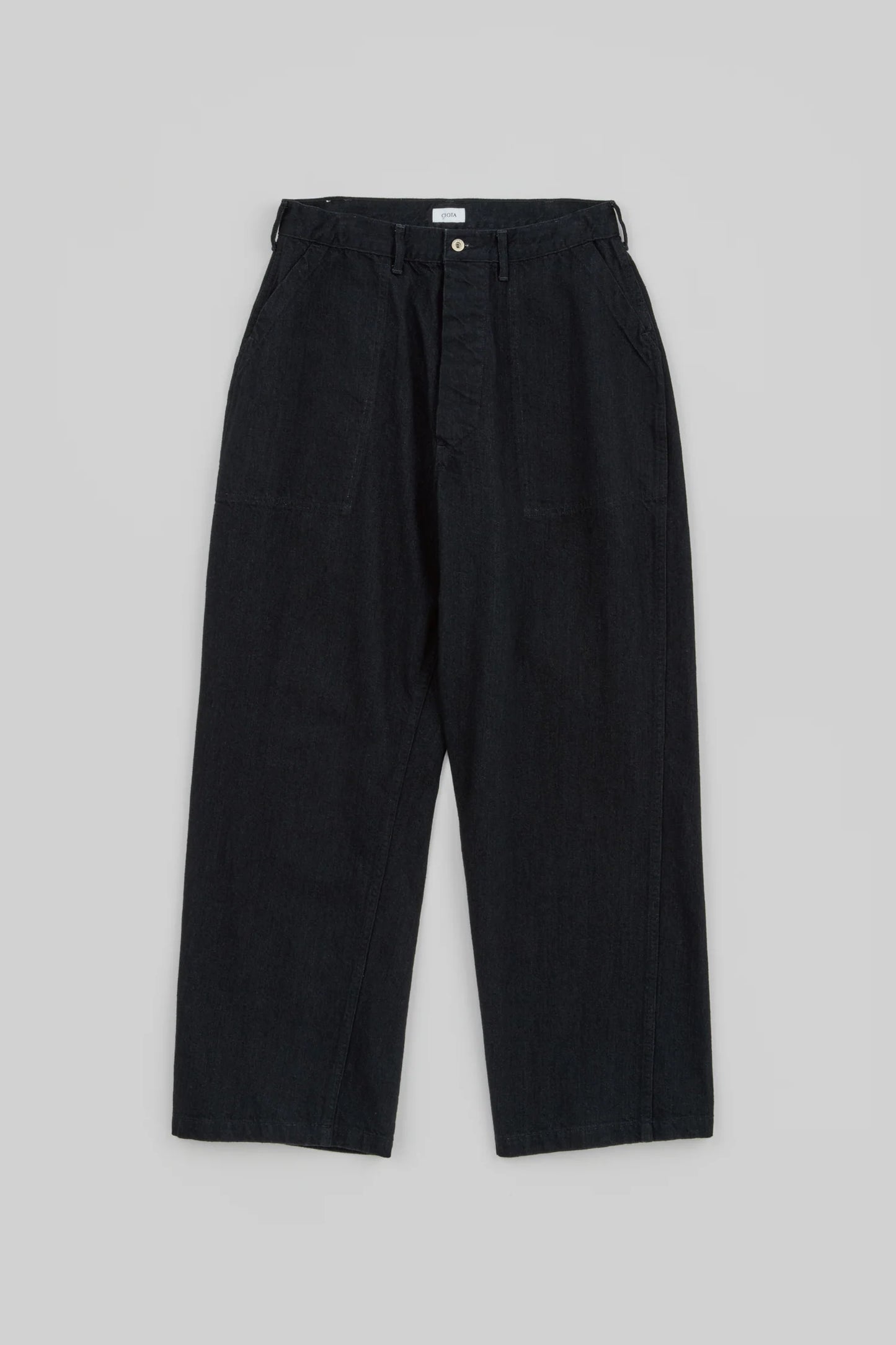 Denim baker pants (Black)