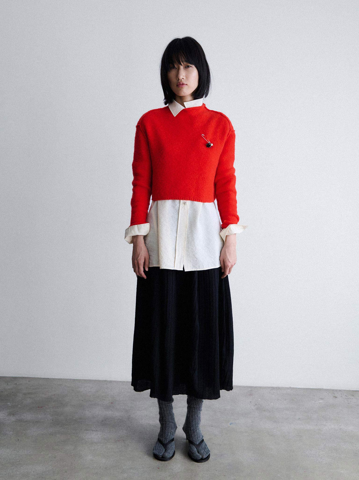 Fureru sweater - Tomato