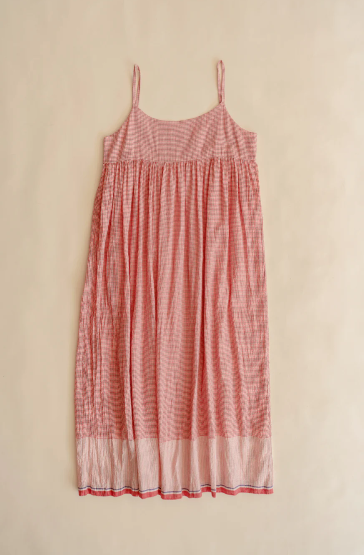 Maci red checked dress