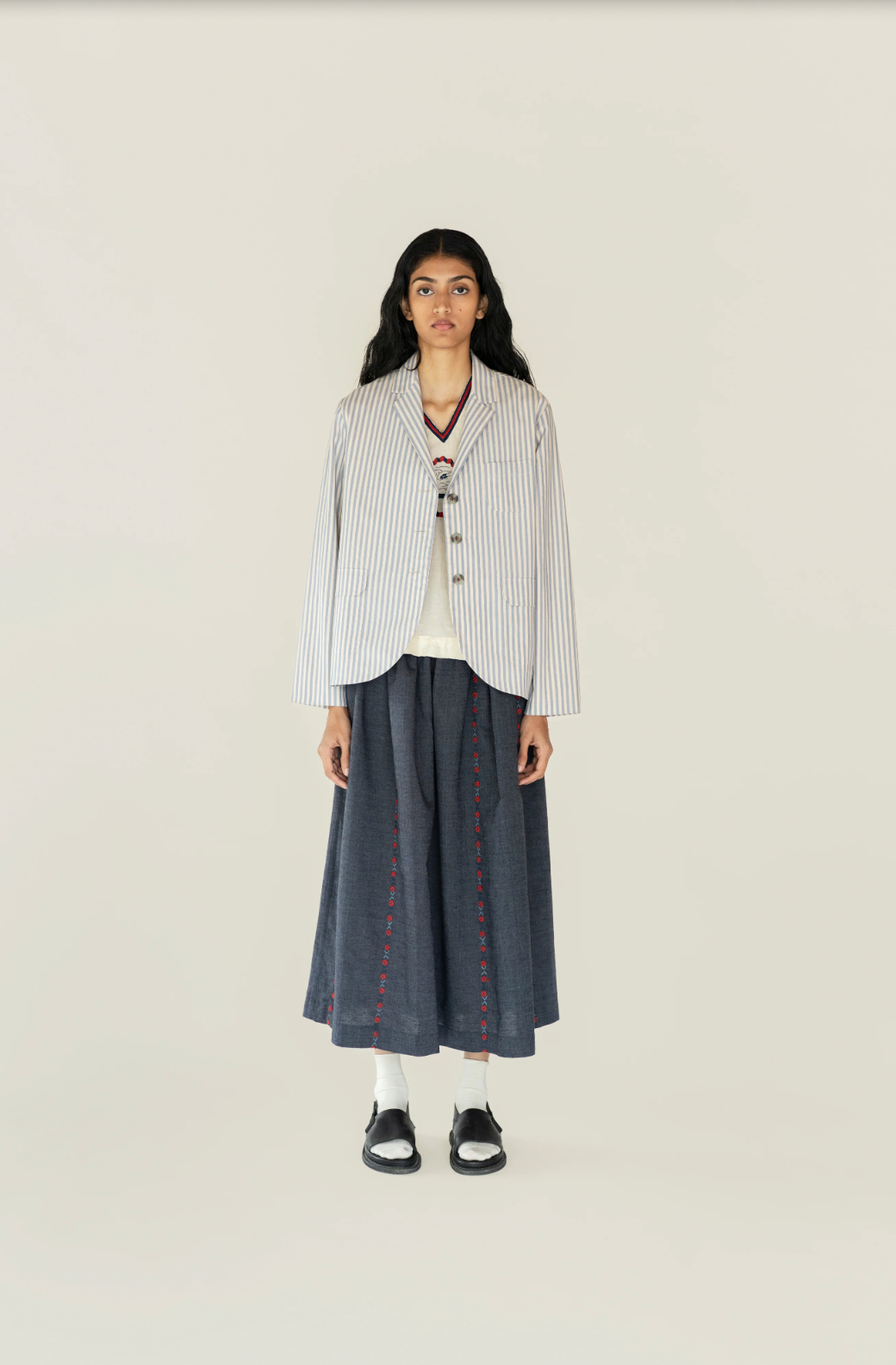 Bleu french striped jacket