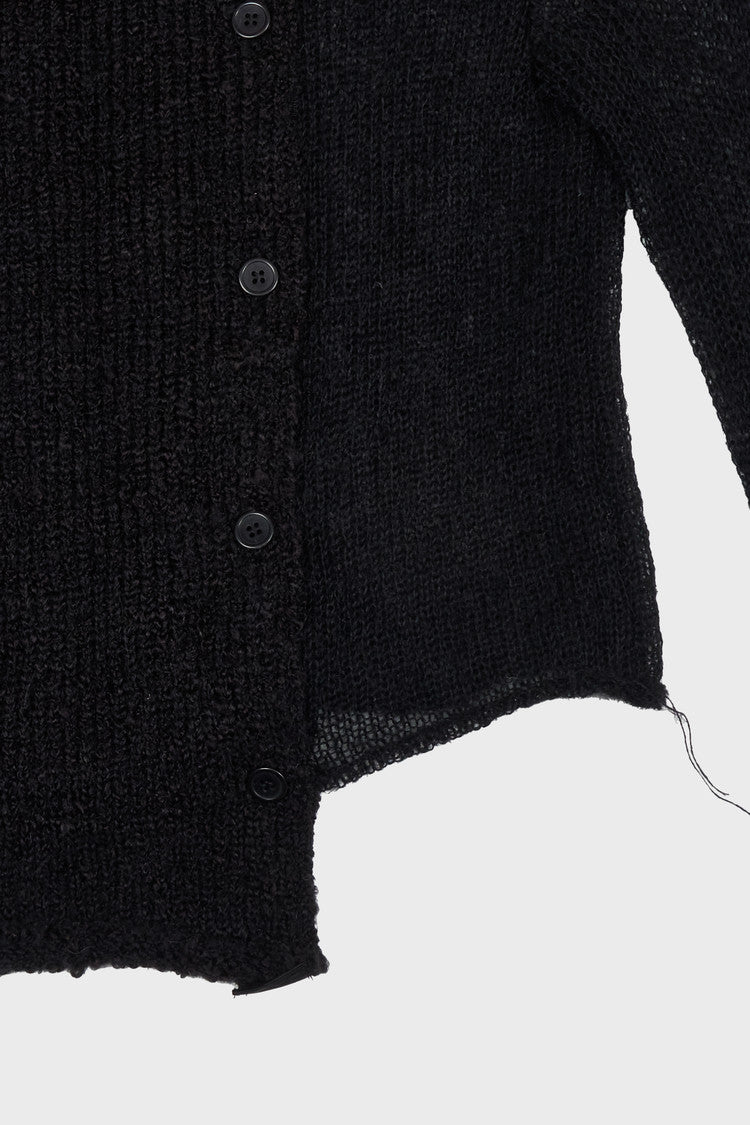 Paneled reversible cardigan