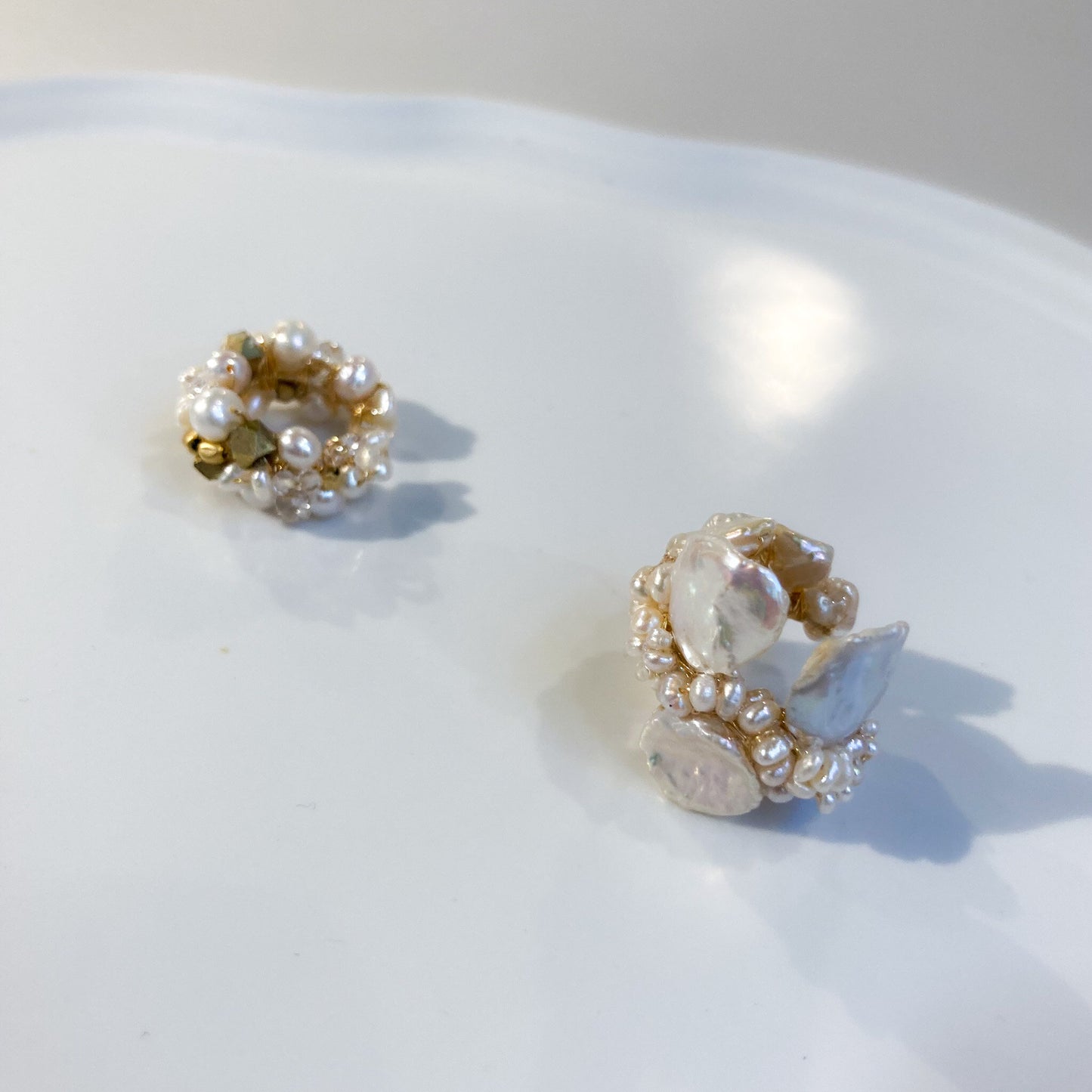 Petal Pearl Ear Cuff