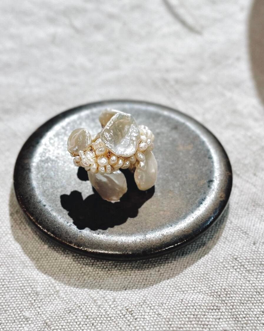 Petal Pearl Ear Cuff