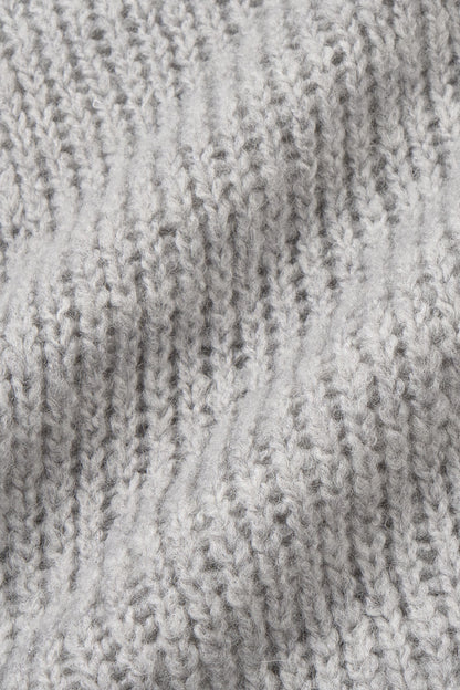 Chunky half sleeve knit in grey