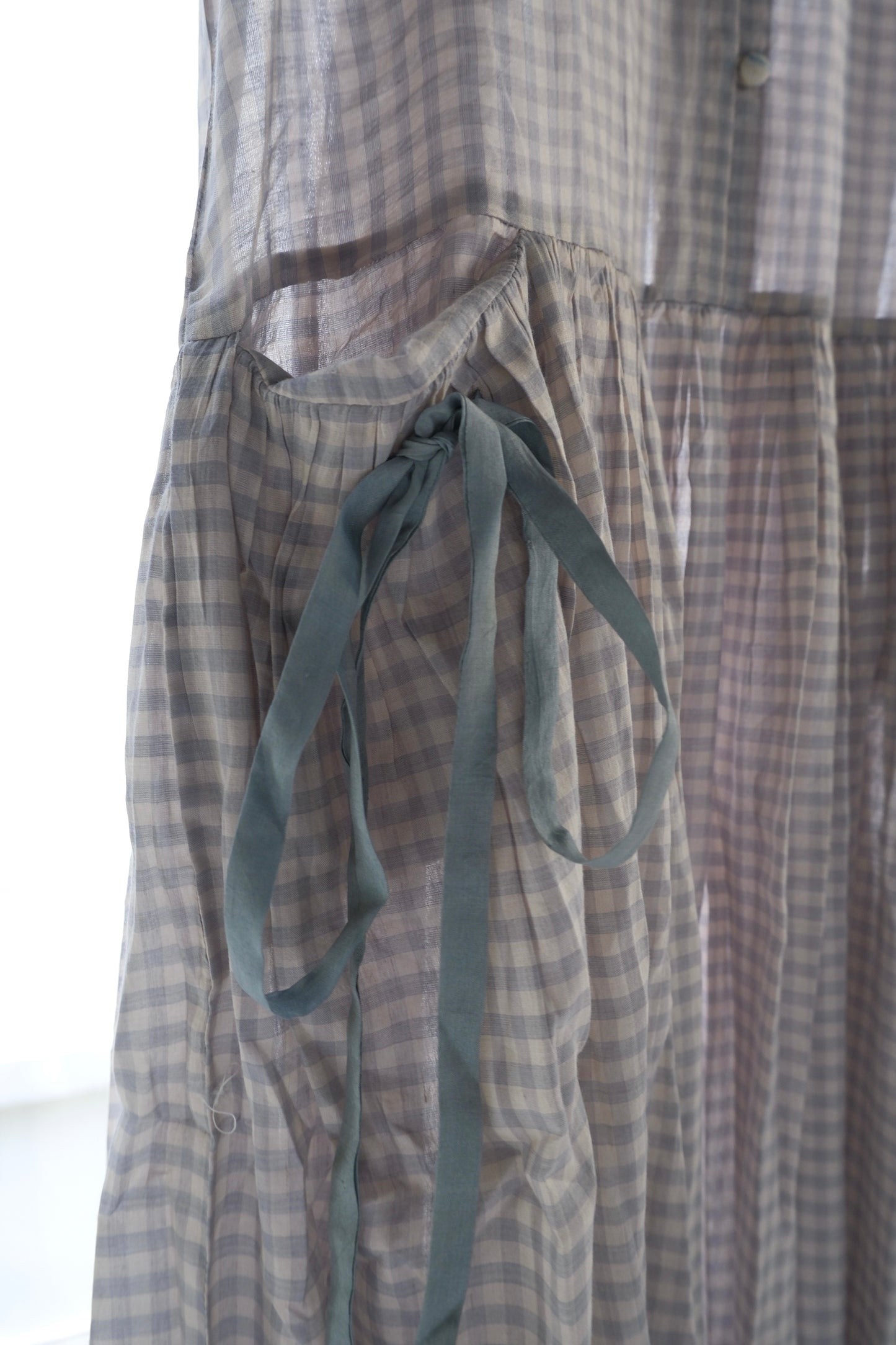 Poppy grey chateau checked dress