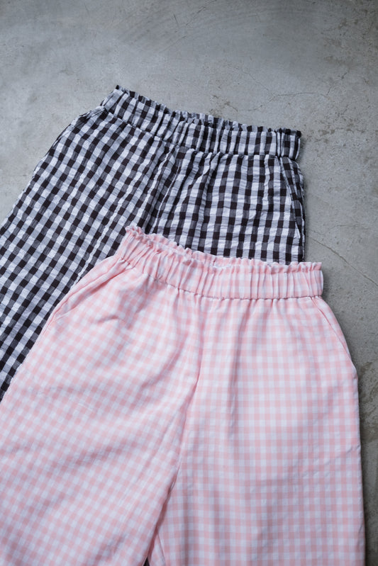 God Dag Gingham check tailor pants