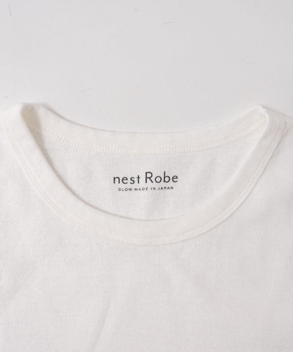 Raffy Cotton Rib Long Sleeve T Shirt - Off White