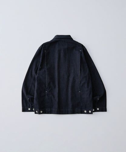 [UpcycleLino] × SKEWed DENIM Back Tuck Jacket