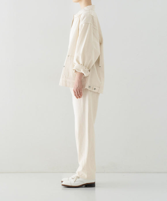[UpcycleLino] × SKEWed CHINO Back Tuck Jacket