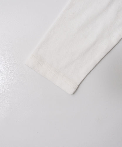 Raffy Cotton Rib Long Sleeve T Shirt - Off White