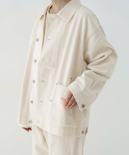 [UpcycleLino] × SKEWed CHINO Back Tuck Jacket