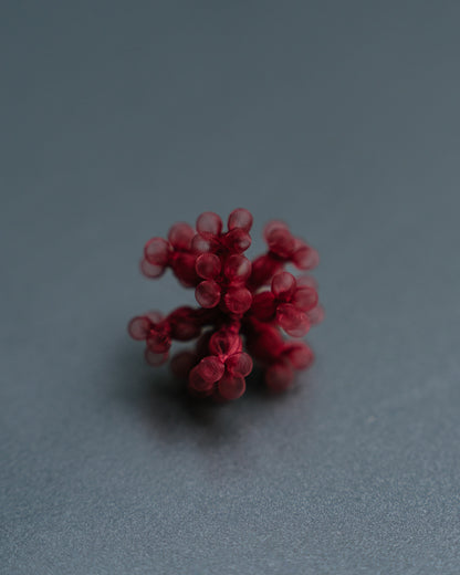 Tsubu earrings/ Red (pair)