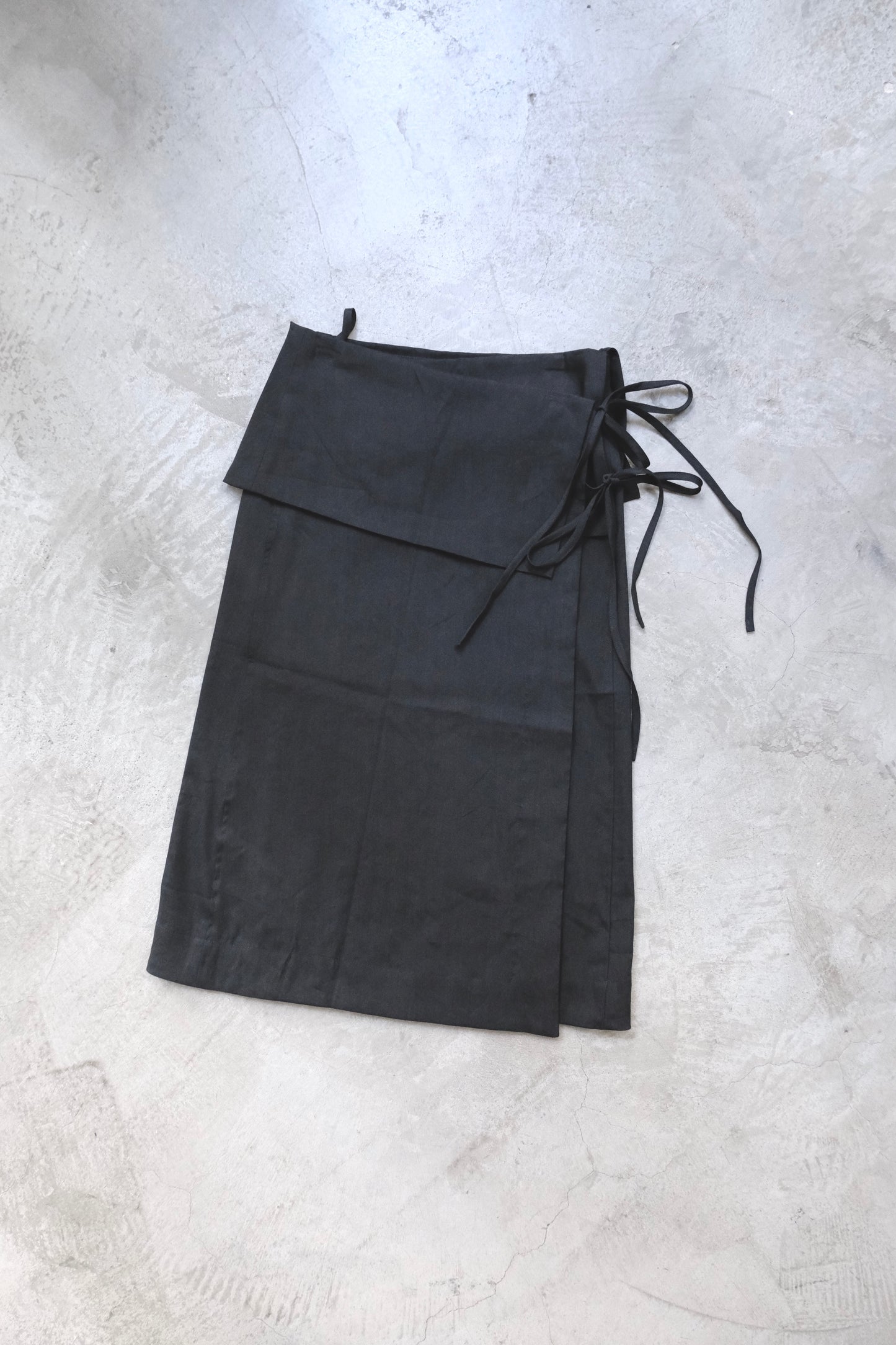 God Dag Italian wrap skirt - black