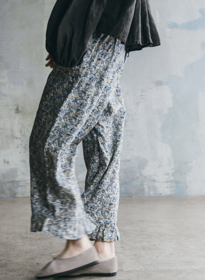 Linen Liberty Floral Frilled Pants