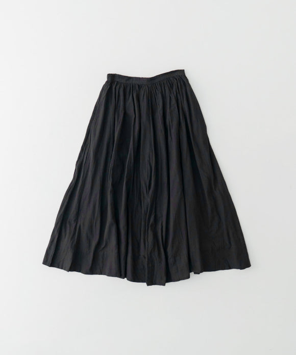 Cotton Linen Ramie Lawn Gathered Skirt