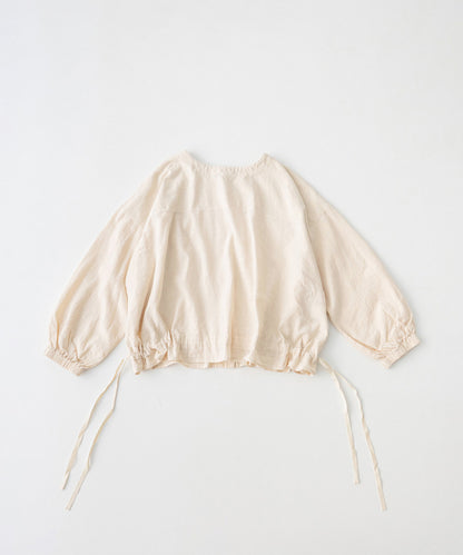 (Upcyclelino) Cotton Linen Omi-zarashi Two-way Tops