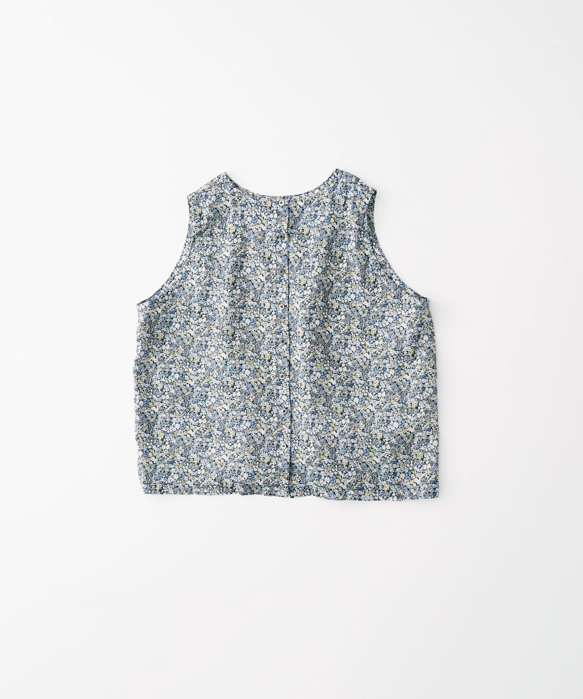 Linen Liberty Floral Two-Way Sleeveless Blouse