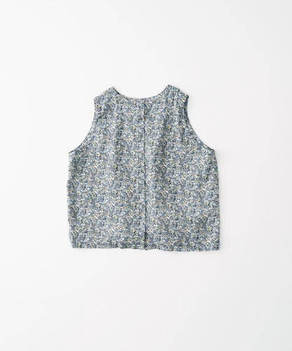 Linen Liberty Floral Two-Way Sleeveless Blouse