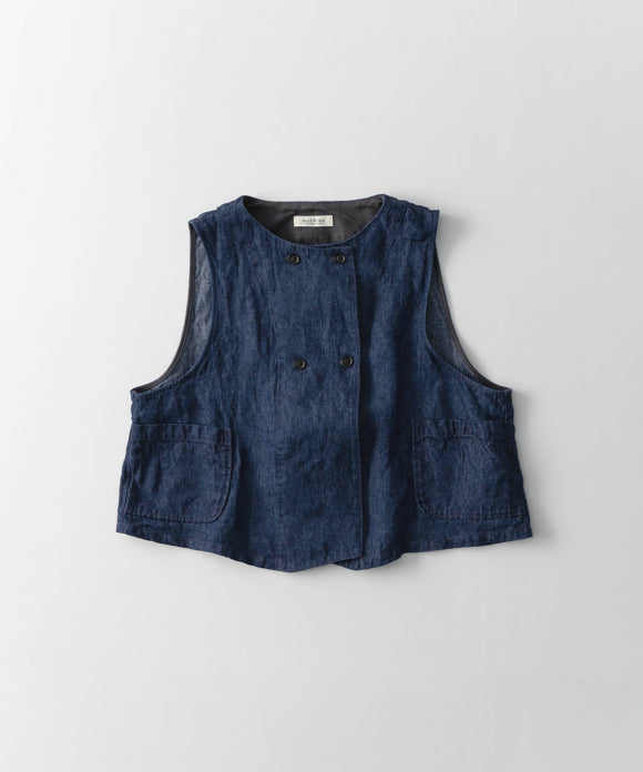 10oz Linen Denim Vest