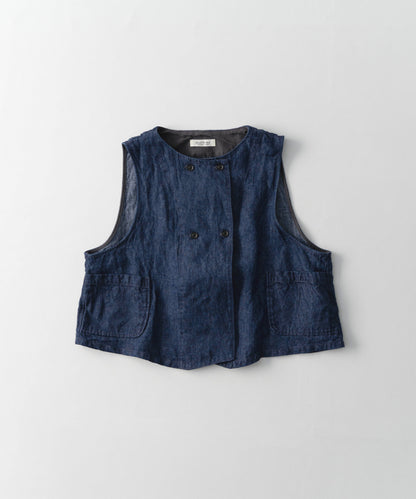 10oz Linen Denim Vest