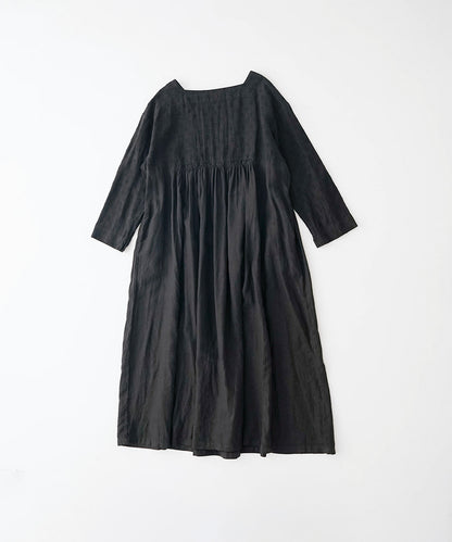 Linen Dot Jacquard Dress