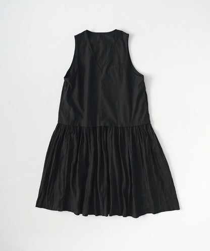 V-Neck Sleeveless Panel Dress