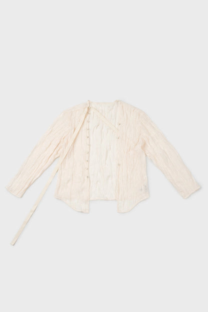 open shirt cardigan in ivory