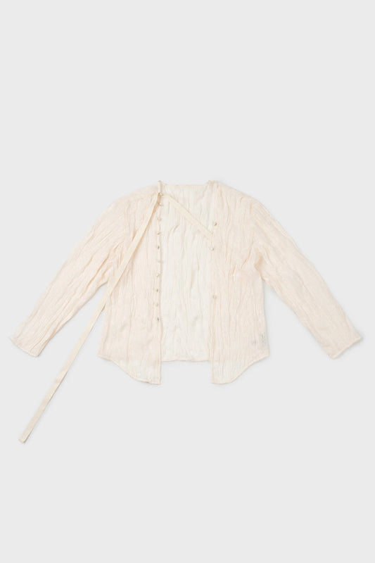 open shirt cardigan in ivory