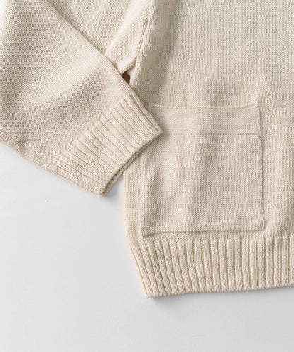 High Twisted Cotton Knit Jacket