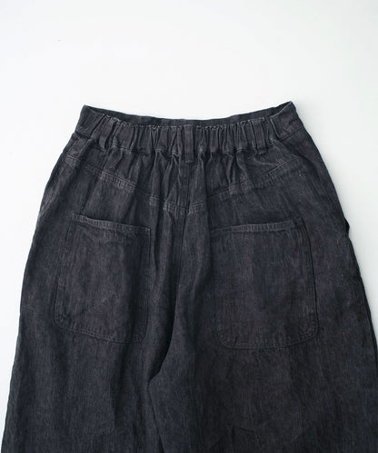 nest Robe | Linen Black Denim Curvy Pants